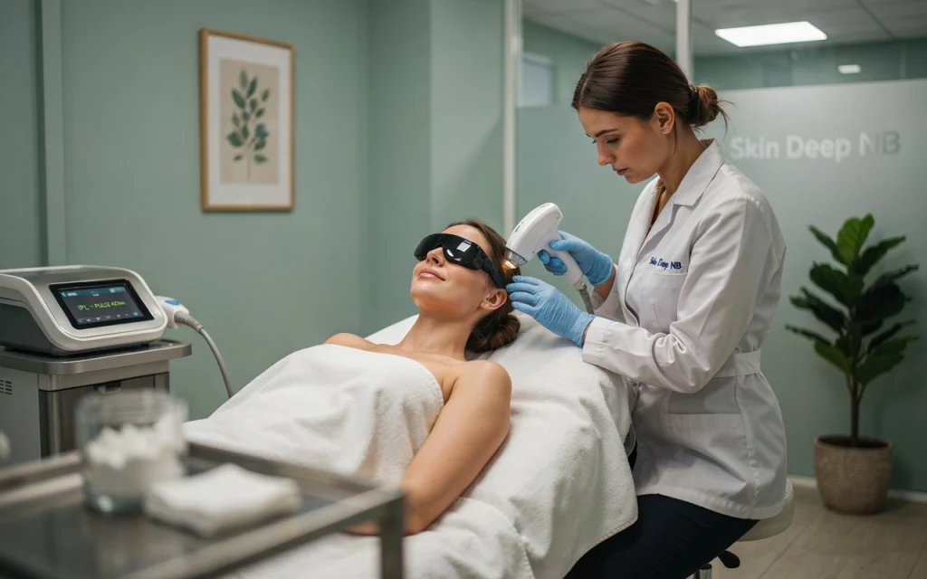 IPL laser skin treatment