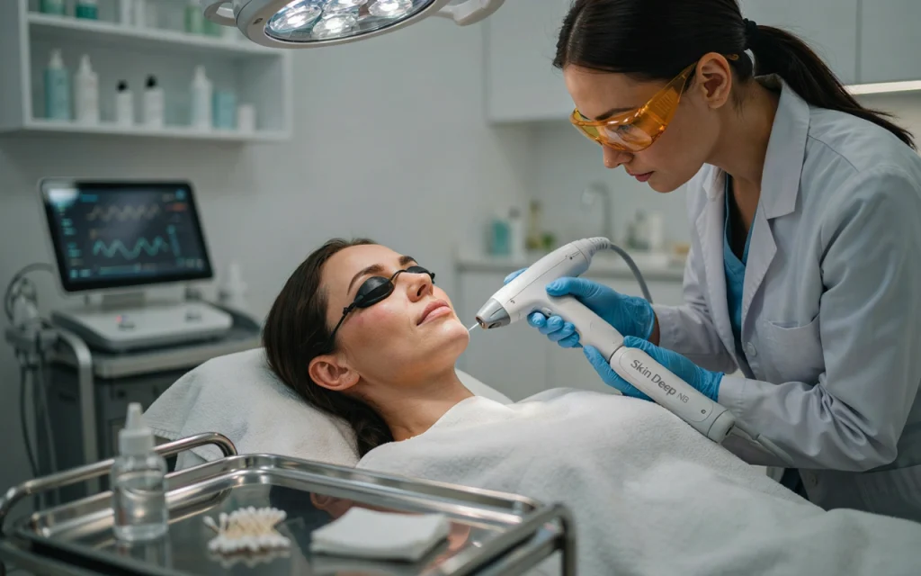 IPL laser skin treatment
